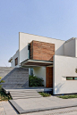 DADA Partners have designed the E4 House in Chhatarpur, New Delhi, India.