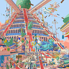 馥郁设计采集到手绘 插画