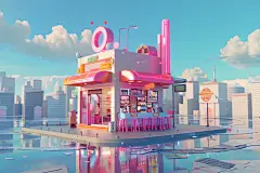3D电商铺面场景模型素材
