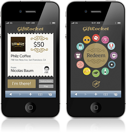 GiftRocket iPHone