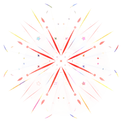 包图网_982373手绘新年礼花烟花插画元素