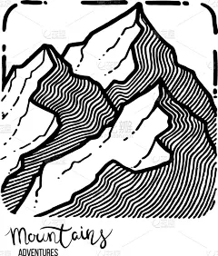 地形,山,动物手,旅途,自然美,品牌名称,石头,岩石,户外,草图