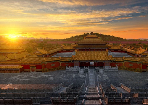 首都北京故宫博物院太和门太和殿 天安门端门午门 乾清门乾清宫-花瓣网