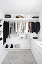 walk-in closet, wardrobe, ikea, white, stylizimo home: 