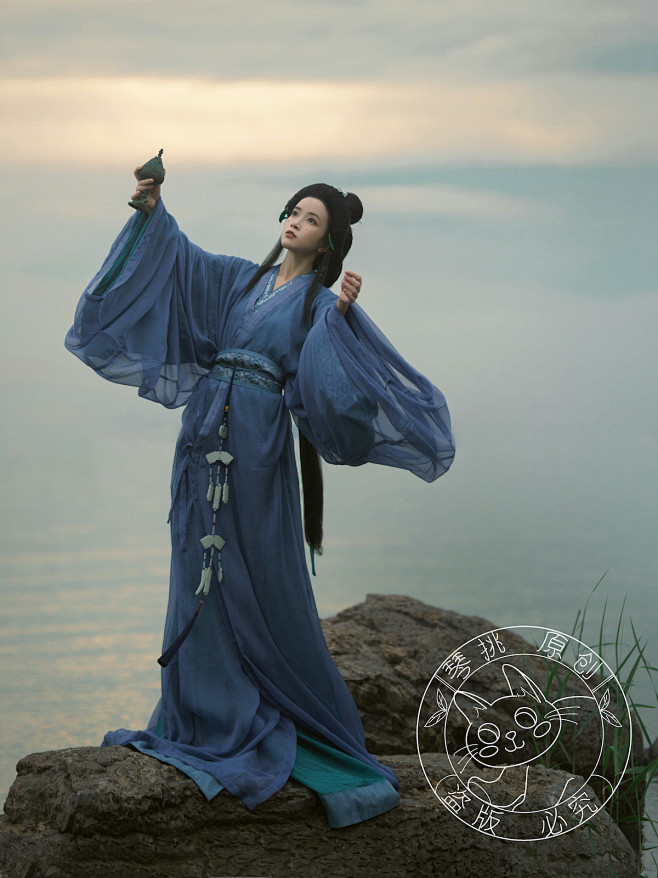琴挑汉服【沧浪】战国袍直裾马山楚墓复原款-淘宝网