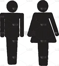 人,男人,女人,设计师,计算机图标,男孩,概念,图像,卫生间,矢量