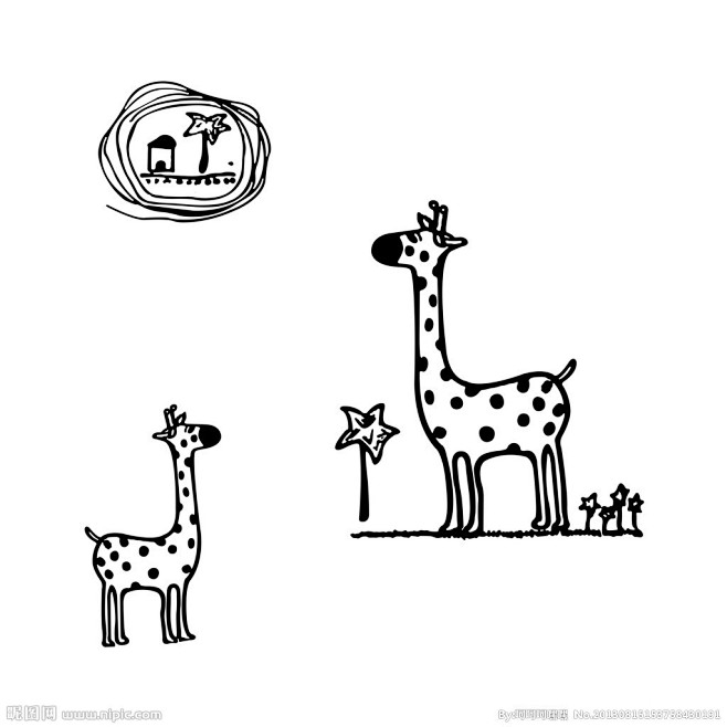 长颈鹿设计图