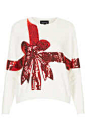 Tall Knitted Sequin Present Jumper