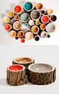 Little log bowls