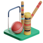 Croquet 3D Illustration