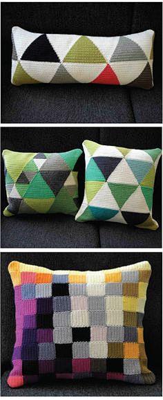 Crocheted graphic cu...