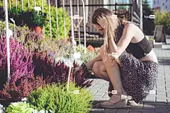 城市 结构 自然 人们 买 选择 顾客 花壁纸 女性