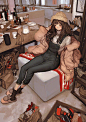 画师LM7笔下的少女 ​​​​