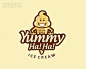 Yummy甜筒冰激凌logo设计#人物logo#