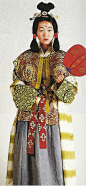Scan N1: Court lady of the Nara Period (710-784) , Japan. Textiles during this period of Japan were often brocade ones heavily influenced by China (and in some cases the cloth itself was directly imported from that country)  . Scan from book “The History 