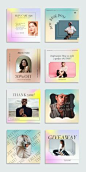 Click through to see the whole bundle! 75 Trendy GRADIENT Instagram design templates + 15 BONUS GRADIENT BACKGROUNDS! Perfect for online stores, ecommerce, small businesses, coaches, creatives and entrepreneurs who want to boost social media engagement. T