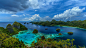 General 2048x1154 Indonesia sea clouds beach mountain tropical panoramas limestone nature landscape coral blue green turquoise