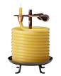 代购 美国代购 可燃烧60小时的蜂蜡旋转复古蜡烛 原创 设计 新款 2013 正品