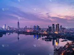 南京,夜晚,江苏省,水,天空,曙暮光,湖,滨水,都市风景,现代