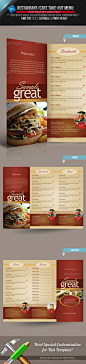 打印模板 - 餐厅/咖啡厅的菜单模板| GraphicRiver
