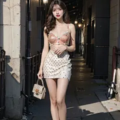 每日AI绘画| 阳光沙滩，泳装女郎