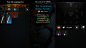 Heretic Gods Mobile UI, Alex Matousek : This is a personal project I've been working on for some time. A friend of mine always wanted to create a Diablo-like game for mobile (in fact I think he is THE absolute fan of that game series ) and I decided to he
