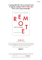 REMOTE: The new book from 37signals