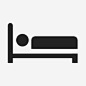 床睡眠人图标_88ICON https://88icon.com 床 睡眠 人 夜间 午睡 酒店 身体 卧室 睡觉