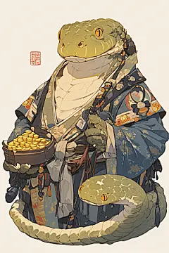 新年生肖蛇蛇年主题过年素材
