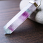 Pastel Fluorite Silver Necklace OOAK