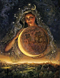 塞勒涅（Selene）是古希腊神话中的月亮女神。
依据赫西俄德的《神谱》 [1]  记载，她是提坦巨神许配里翁与忒亚的第二个孩子、第一个女儿，太阳神赫利俄
斯和黎明女神厄俄斯的姊妹。塞勒涅在神话中的传统形象是：戴着光辉的新月冠，身披长袍或戴着面纱；有时
长有双翼，顶着金色光环，乘坐一辆由两匹神马（一说是牛，取以牛角象征新月之意）拉动的月车在夜空中飞
驰，当白昼来临时消失于欧申纳斯中。 在古典神话中，塞勒涅与其兄弟赫利俄斯每天轮流驾车从天空经过，形成昼夜交替。对应罗马的露娜、狄安娜等女神。