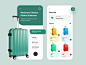 Suitcase Store Mobile application
这套旅行箱的商品页，没有像传统电商一样，做较多的信息的堆彻，而是直接通过图形及美感，来打动用户，干净简洁，信息突出，不妨也是一个很好的作品！