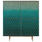 Bethan Gray Nizwa Four-door Tall Cabinet White And Brass