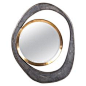 Large "Peacock" Mirror in Black Shagreen and Bronze-Patina Brass by R&Y Augousti For Sale at 1stdibs