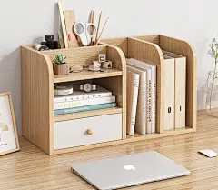 书架桌面床头小书柜收纳简易小型置物架桌上窗台办公桌整理多功能-tmall.com天猫