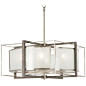 Brushed Nickel with Shale Wood Pendant by Minka Lavery