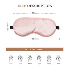 Amazon.com: Sleep Mask 丝质睡眠眼罩 女士男士超柔软遮光眼罩 带可调肩带的侧睡眼罩 旅行眼罩 3件装 : Uaszdau: 健康和家居用品