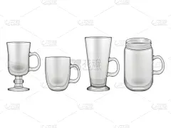 空的,绘画插图,矢量,菜单,葡萄酒杯,分离着色,白色,一个物体,收集,写实