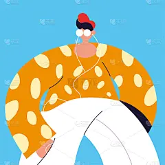 海报上的人站着，没有脸