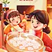 立冬节气祝福教育行业半厚涂插画风格手机海报