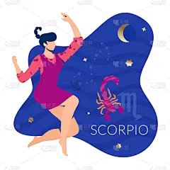 绘画插图,男人,白羊座,日历,秘密,十月,暗色,背景分离,月,动物
