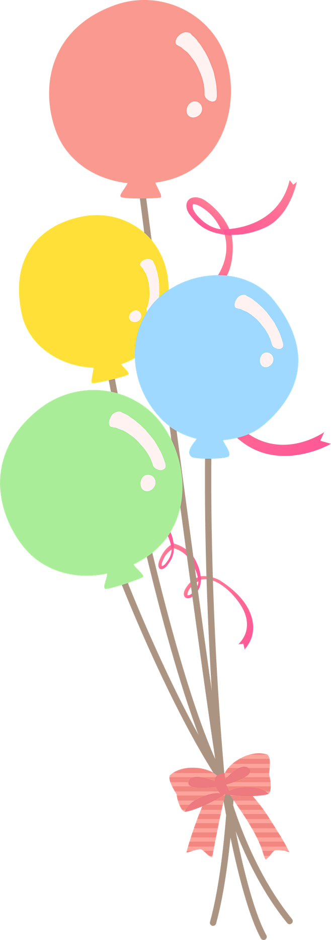 手绘卡通可爱生日派对元素卡片请柬装饰免抠透明图案矢量ai92