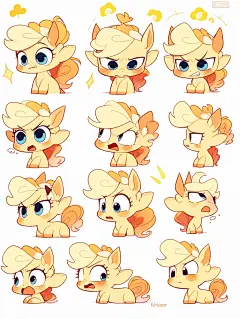 【热呼呼的Q版 小马驹头像 表情包】•合集 - 小红书