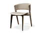 Upholstered leather chair LISBONA by HESSENTIA | Cornelio Cappellini