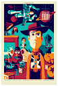 Tom Whalen 复古卡通电影海报欣赏 迪士尼 矢量插画 电影 海报设计 卡通