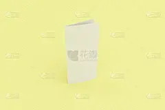 折叠的,白色,小册子,空白的,数字2,黄色背景,贺卡,水平画幅,无人,绘画插图
