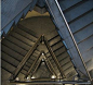 耶鲁美术馆 楼梯-路易斯康-坚持说管道的走向应与下面人的走向一致，栏杆边缘与楼梯边缘完全对齐