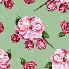 纹路与花枝无缝搭配