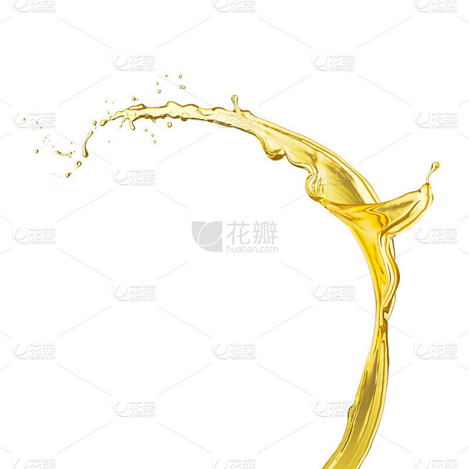 橄榄油或发动机油飞溅。