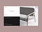 Halle Furniture Store Product Page designer interior collection ux ui website promo sofa furniture form product anim